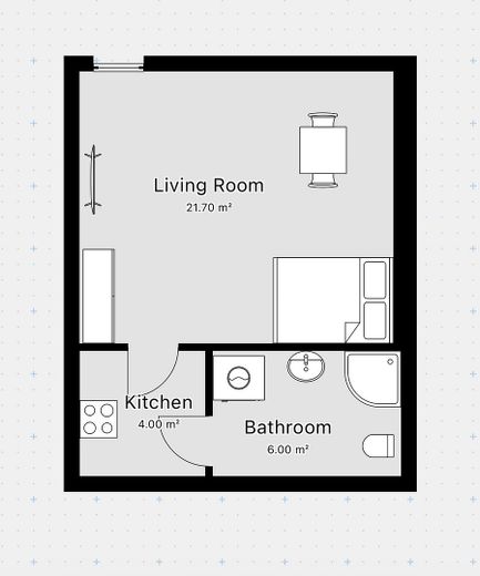 Appartement 1,5 pièce lumineux, moderne et meublé, situé au centre de Fürth – Photo 2
