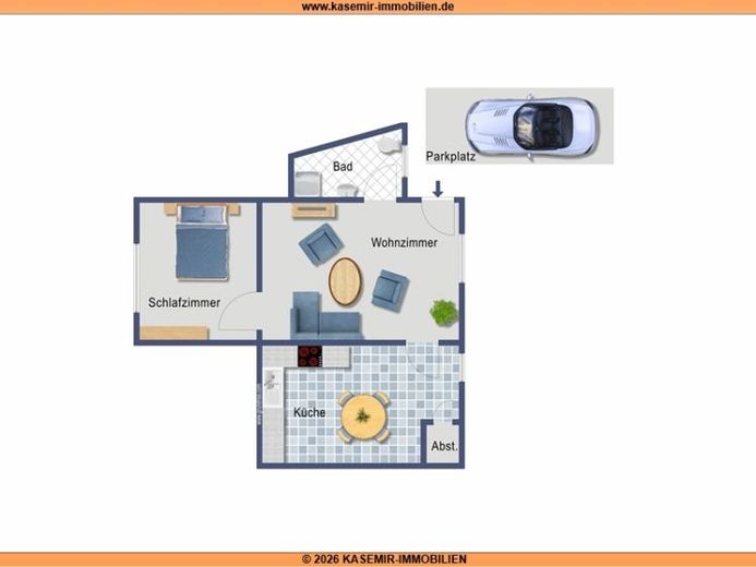 2-Zimmer-Wohnung in Boppard-Holzfeld zu vermieten – Foto 1
