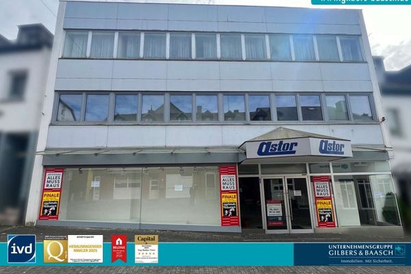 Hermeskeil: Ampio spazio commerciale e appartamento nel cuore della zona pedonale!
