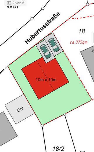 Bauland für EFH in Offenburg – Beispiel Bebauung