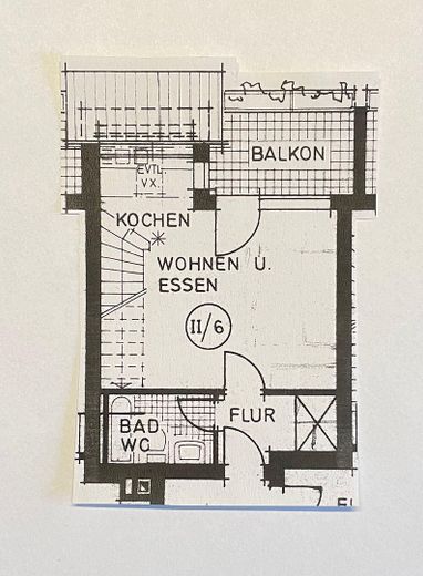 Grundriss Wohnen / Essen