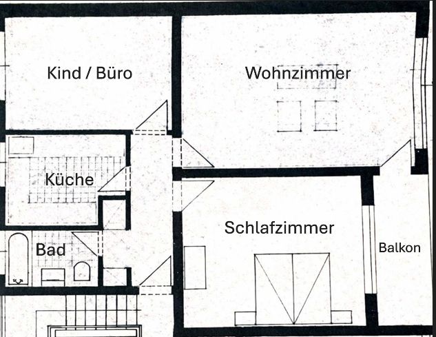 2-3 Zimmer Wohnungen: Erstbezug nach Kernsanierung – Moderne Wohnungen in zentraler Lage von Lehrte – Zeichnung 3 Zi. Wg.