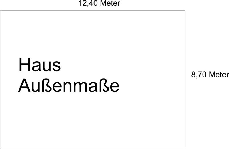 Haus Außenmaße