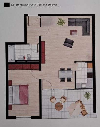 Bezugsfreie zentrale 2 Zimmerwohnung im Grünen – Foto 16