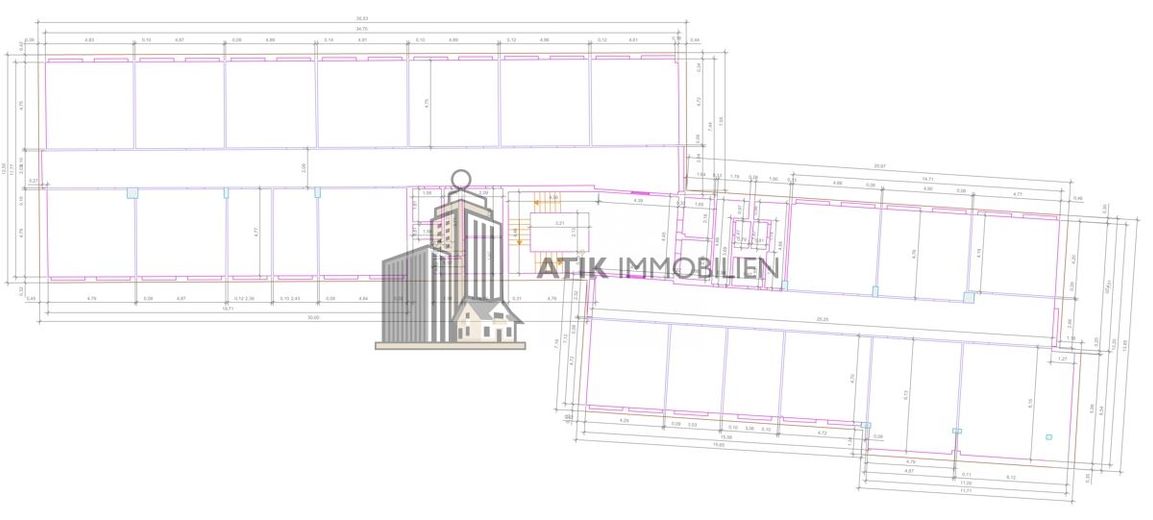 ATIK: Moderne, individuell gestaltbare Arbeitsplätze mit attraktivem P-L-Verhältnis - provisionsfrei – Grundriss 3. OG