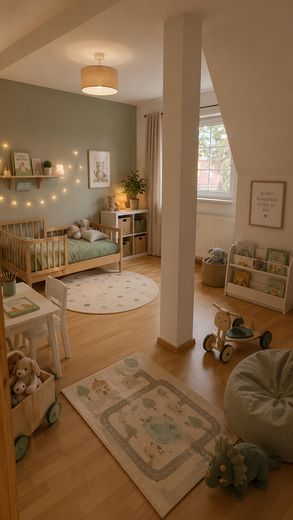 Familienfreundliche 4-Zimmer-Maisonettewohnung mit Terrasse in Berlin-Johannisthal – Kinderzimmer
