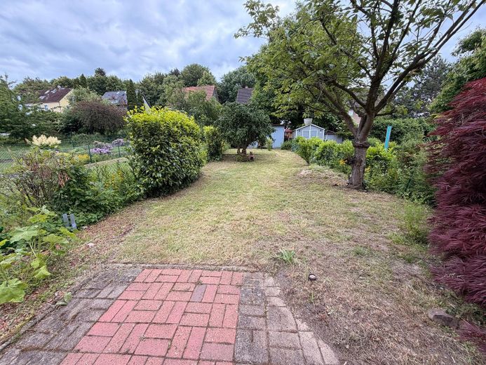 Reihenhaus mit Garten & Dachausbau-Potenzial – 4 Zimmer, provisionsfrei | Goslar - Georgenberg – Gartenansicht