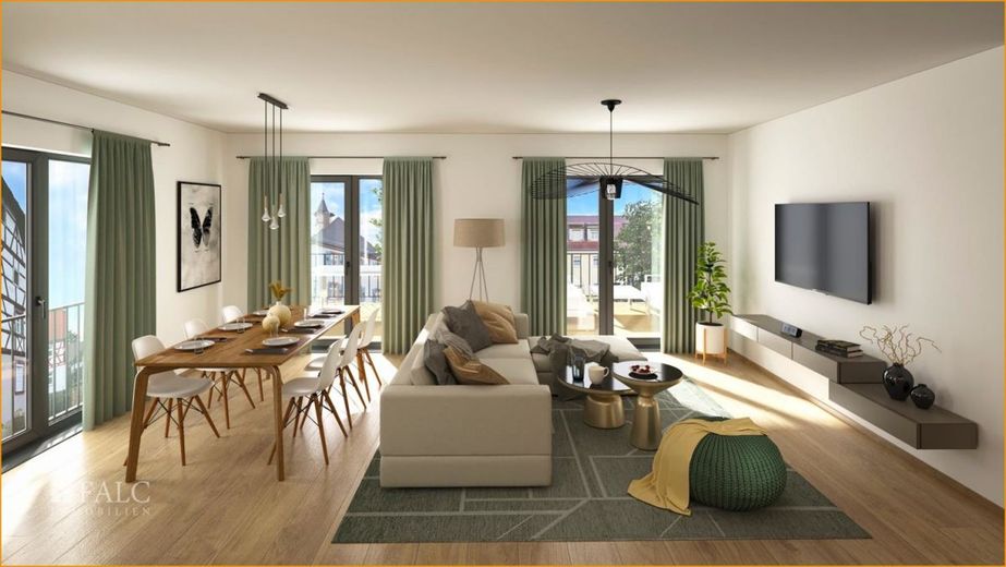 Maisonettewohnung Neubau !  JANUAR 2024 BEZUGSFERTIG ! – Neubau Wohnzimmer (Beispiel)