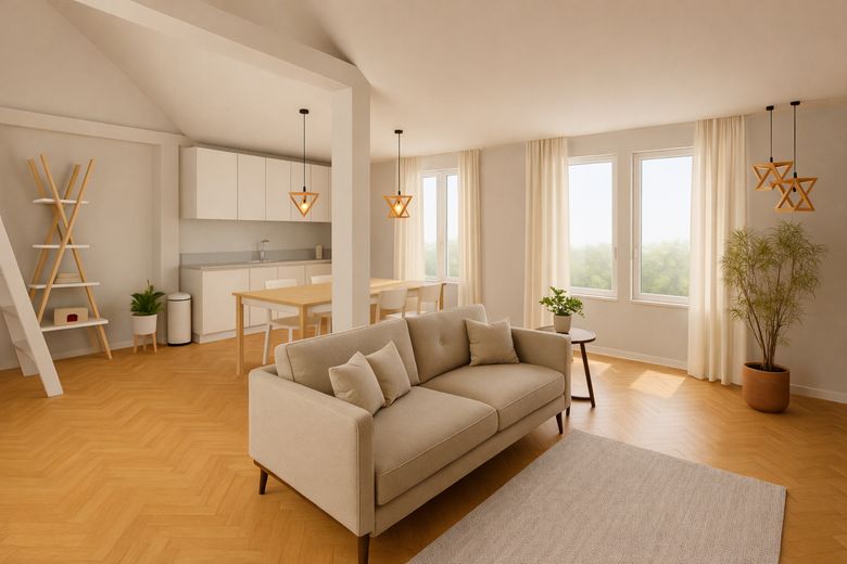 Küche/ Essen/ Wohnen