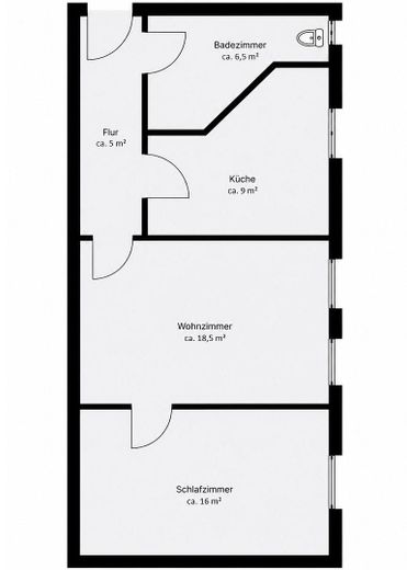 Grundriss der Wohnung