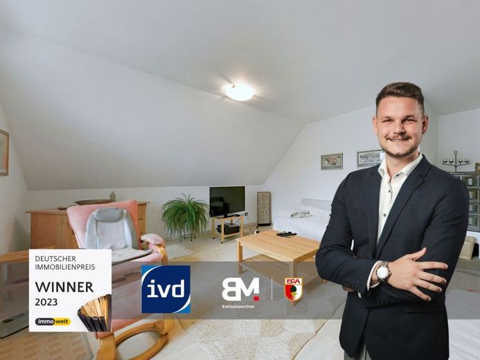 Charmante Dachgeschosswohnung mit Loggia, TG-Stellplatz & vielseitigem Dachstudio – Augsburg-Lechhausen – Foto 1