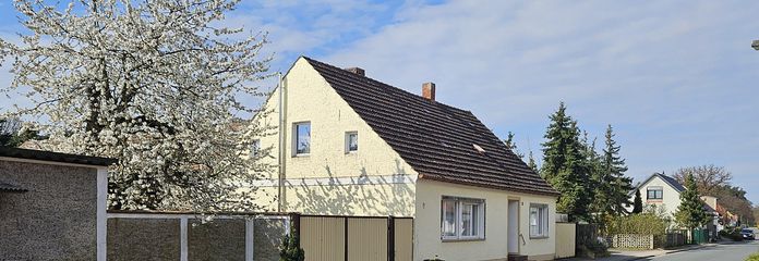 Straßenansicht im Frühling