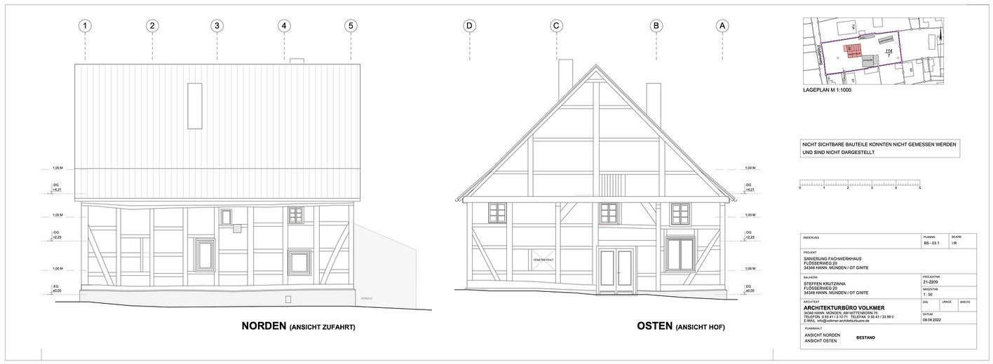Wohnhaus Ansicht Nord-Ost