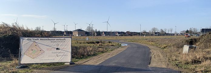 Einfahrt in das Baugebiet