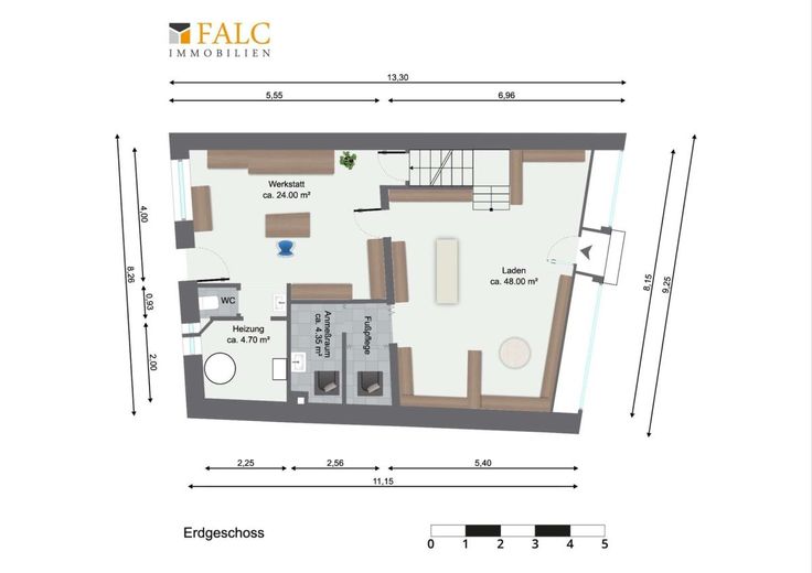 Ein Haus - 3 Etagen - Vielseitig Nutzbar... und das zu einem unschlagbaren Preis! - FALC Immobilien – Grundriss Alternative EG