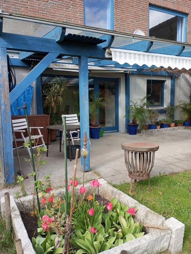 Die überdachte Terrasse