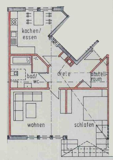 Helle Dachgeschosswohnung mit Marktplatzblick – zentral in Bad Buchau – Grundriss 