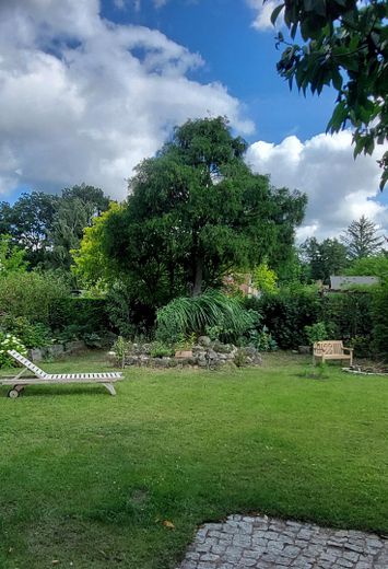 Baugrundstück mit Tinyhaus  I Hangelsberg bei Berlin – Gartenansicht zur Straßenseite