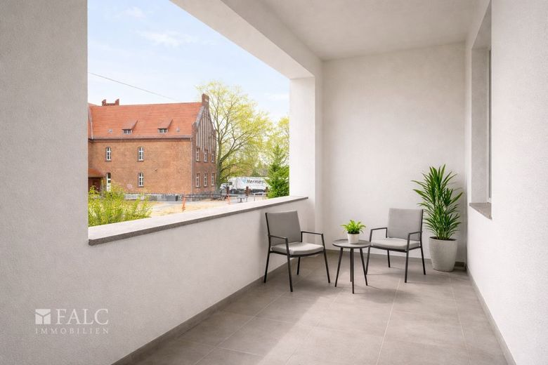 Provisionsfrei! MFH mit 308 m² für 79.500 EUR - 3 WE + DG-Ausbau + KfW-Potenzial – Loggia - Mögliche Gestaltung nach Renovierung (KI-Visualisierung)