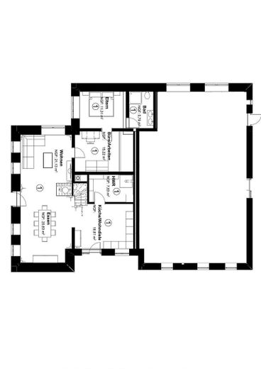 PROVISIONSFREI * HISTORISCHER CHARME & NEUBAUKOMFORT * A+ EFFIZIENZ * BAUERNHAUS AUF HOFANLAGE – Das Erdgeschoss