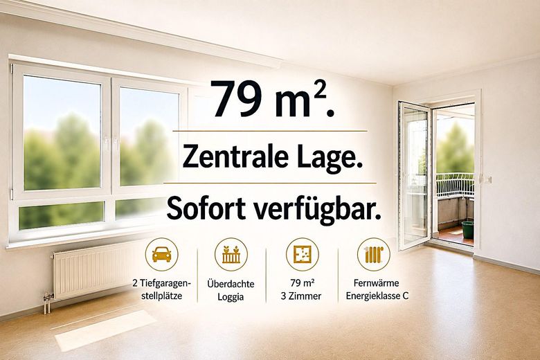 Großzügige 3-Zimmer-Eigentumswohnung mit Loggia und zwei Tiefgaragenstellplätzen – Foto 1