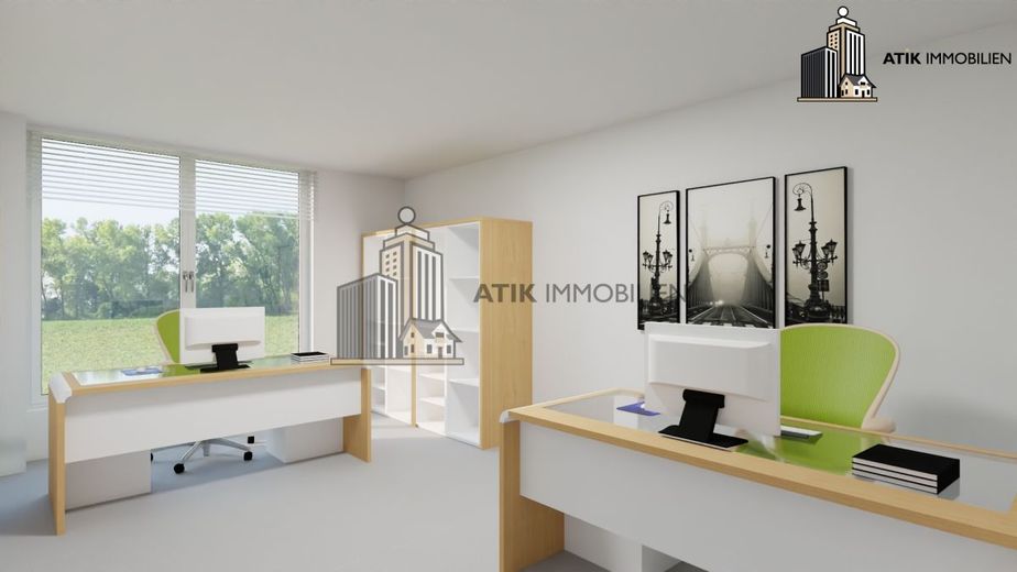 ATIK: Klimatisierte Bürofläche im Erdgeschoss mit Top Preis-Leistungs-Verhältnis - provisionsfrei – Innenvisualisierung