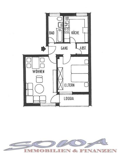 2 Zimmer Wohnung mit Loggia in beliebter Lage in Neuburg | Ostend zu vermieten - Ein neues Zuhause von SOWA Immobilien und Finanzen Ihr Experte vor Ort – Bild 13