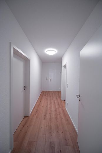Erstbezug nach Sanierung: Helle 3-Zimmer-Wohnung mit Südbalkon nahe Rheinufer & Schlosspark – Flur