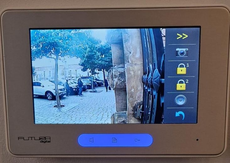 Display der Videoklingelanlage
