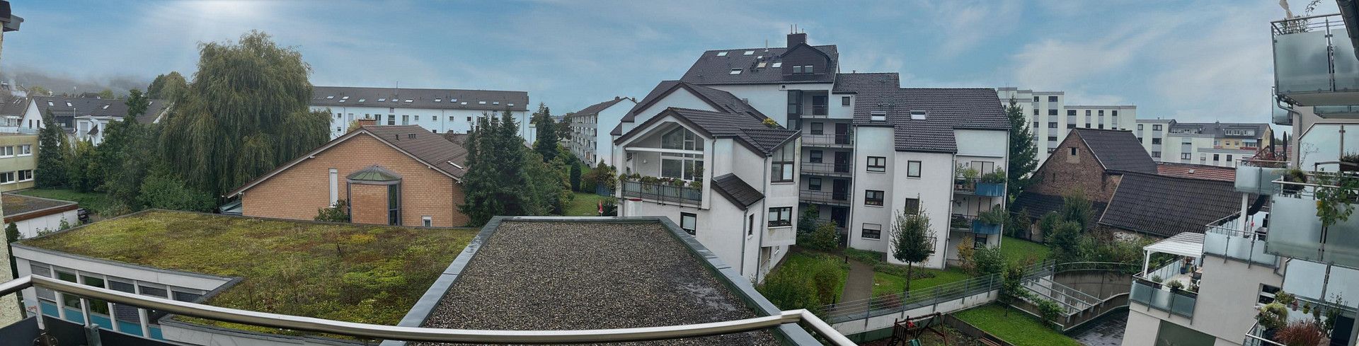 Blick Balkon Schlafzimmer