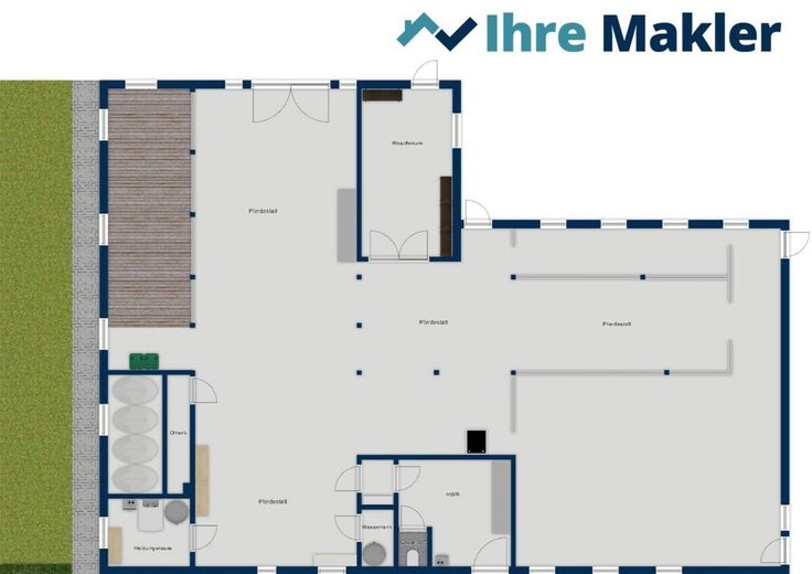 Grundriss EG - Stallungen