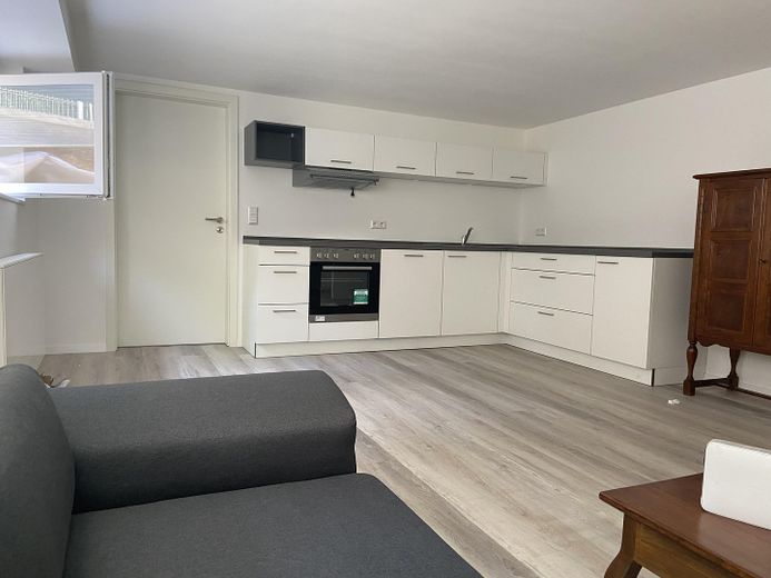Traumhaftes Zweifamilienhaus mit Garten, Waldblick, Pool, Sauna & Mieteinnahmen – Wohn- und/ Oder Küche im Kelle