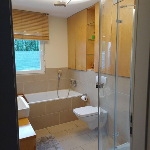 Gepflegtes Reihenendhaus mit schönem Garten, überdachter Terrasse, Kamin und Carport – Badezimmer im 1. OG (1)