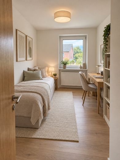 Bungalow indipendente su 669 m² · posizione ai margini del ruscello e dei campi · potenziale eccezionale! – Gästezimmer SOLL (KI)