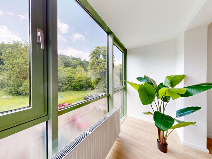 Schlafzimmer Ausblick Loggia