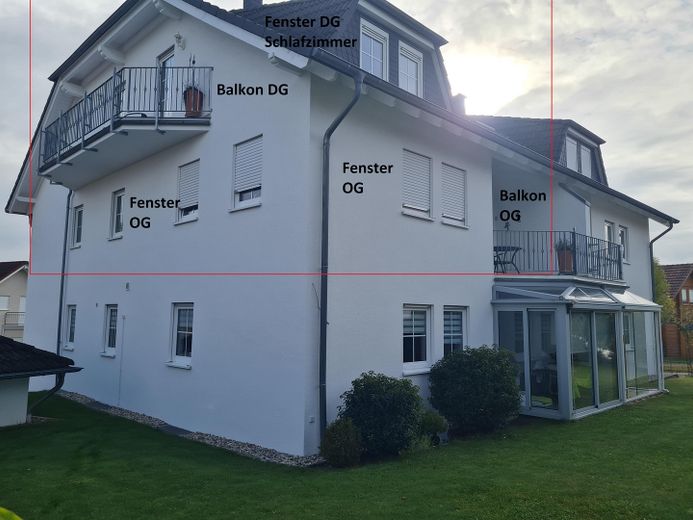 Exclusive maisonette apartment in Beckerswäldchen – Hausansicht vom Garten
