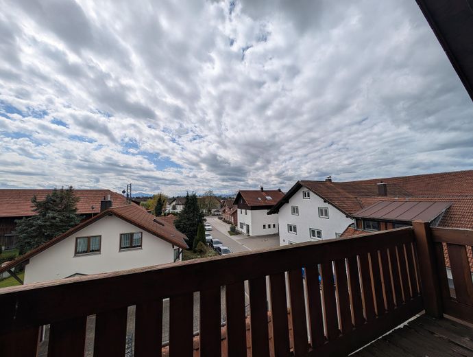Blick vom Balkon