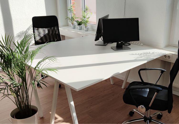 Arbeitsplatz direkt am Anger – Stecker rein und losarbeiten! – Büro