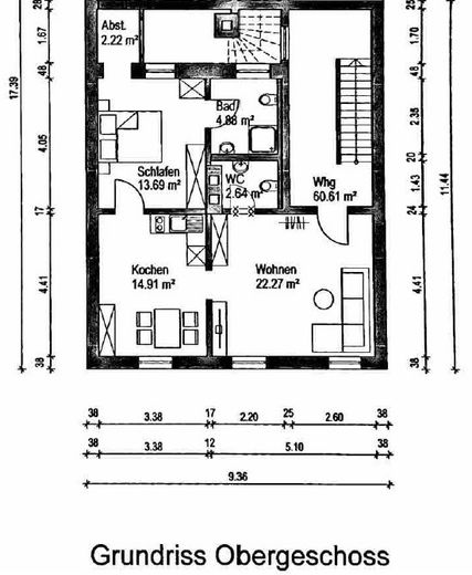 Grundriss der Wohnung