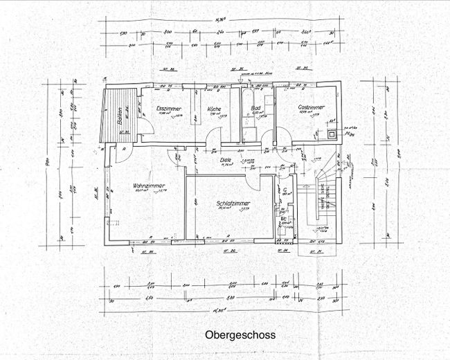 3 Famlienhaus in Top-Lage Rottweil zu verkaufen – Grundriss Obergeschoß