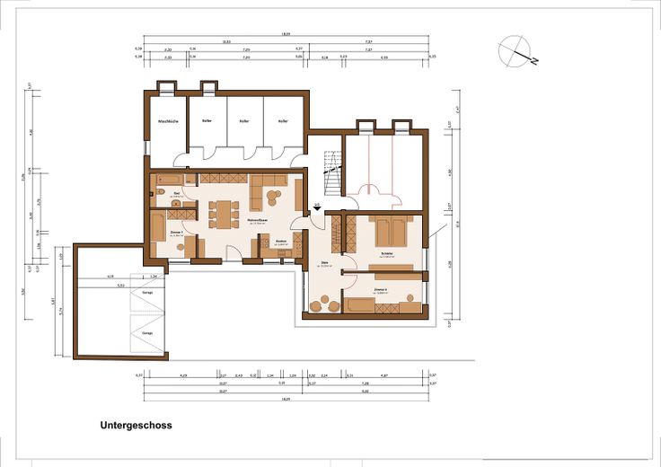 Mutfak ve garajlı modern 4 odalı daire, TBB – Grundriss