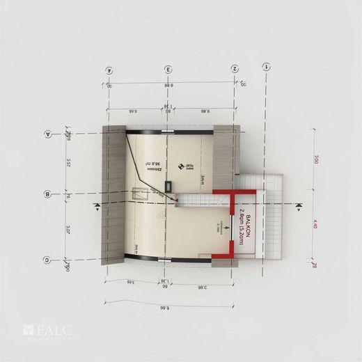 Rohdiamant in Top-Lage! Zwei Wohneinheiten in direkter Nordseelage - Projekt zur Fertigstellung – Grundriss Maisonette Wohnung OG - (KI generiert)