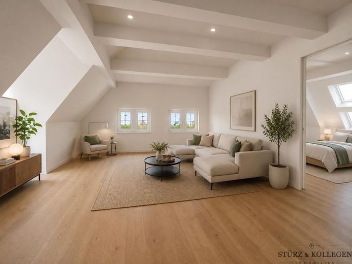 Exklusive 3-Zimmer-Dachgeschosswohnung mit großzügiger Dachterrasse – Foto 1