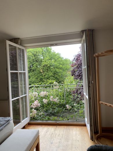 Blick v.Schlafzimmer