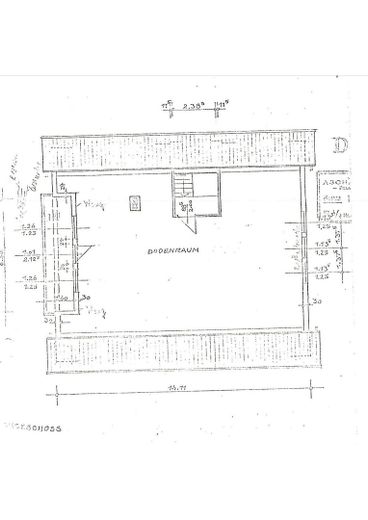 Grundriss Dachboden