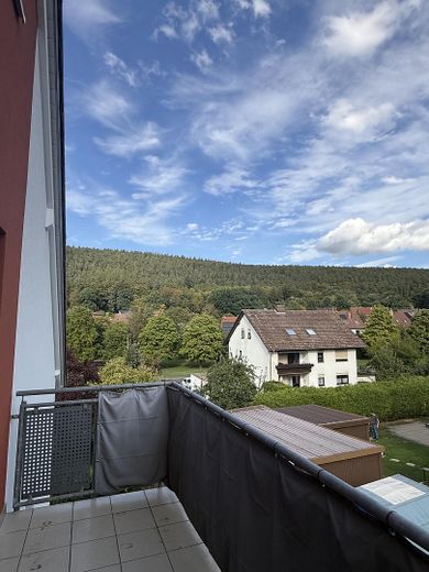 Charmant appartement de 3 pièces dans un quartier calme à Lohr-Sendelbach – Balkon