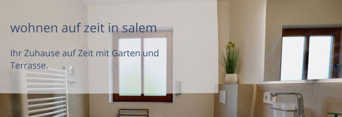 Möblierte Erdgeschosswohnung in Salem auf Zeit – 105 m², zwei Terrassen und Tiefgaragenstellplatz