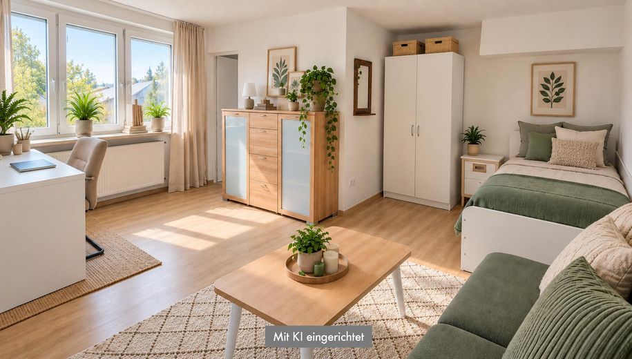 Architekten-Bungalow mit großem Grundstück und Baupotenzial – Gästezimmer neu eingerichtet 