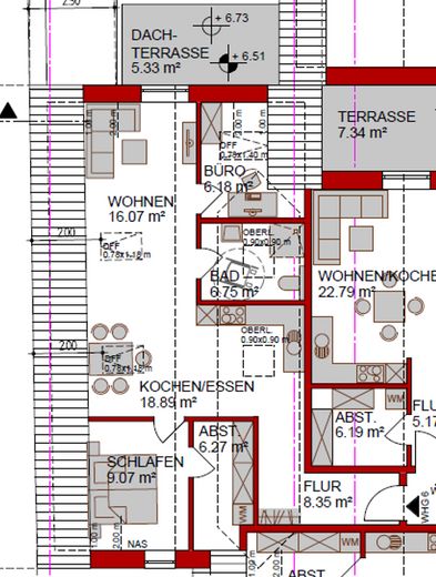 Wohnung 6 Aufteilung