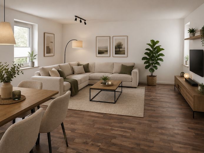 Langenau Göttingen Provisions FREIE 3,5 Zimmer Wohnung 1 OG – Einrichtungsvorschlag Wohnen
